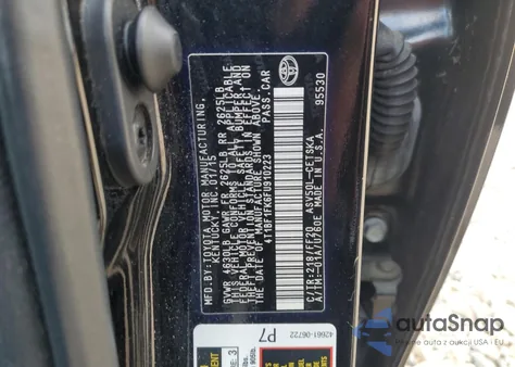 2015 Toyota Camry Le z USA, uszkodzony, nr VIN 4T1BF1FK6FU910223